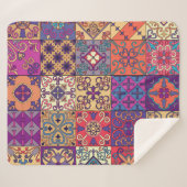 Couverture Sherpa Motif de style Talavera (Devant (Horizontal))