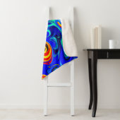 Couverture Sherpa Motif de style vif (En situation)