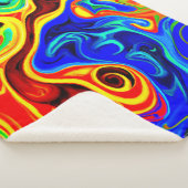 Couverture Sherpa Motif de style vif (3/4)