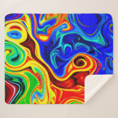 Couverture Sherpa Motif de style vif (Devant (Horizontal))