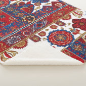 Couverture Sherpa motif de tapis serbe 6 (3/4)