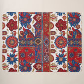 Couverture Sherpa motif de tapis serbe 6 (Devant (Horizontal))