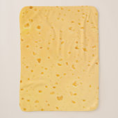 Couverture Sherpa Motif de texture de fromage (Devant)