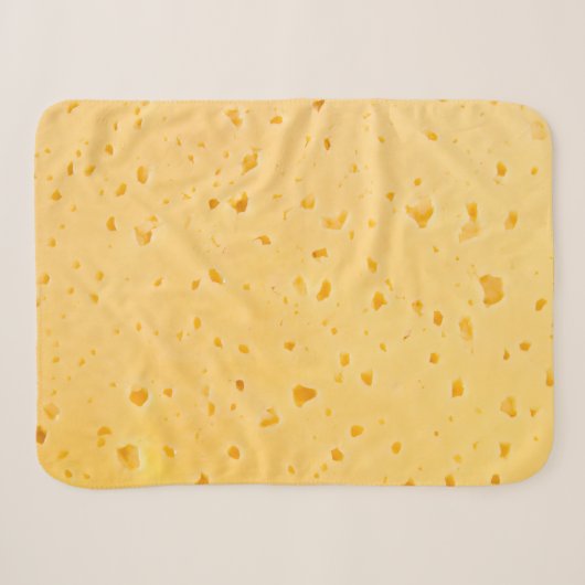 Couverture Sherpa Motif de texture de fromage (Devant (Horizontal))