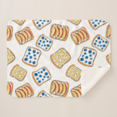 Couverture Sherpa Motif de toast (Devant (Horizontal))