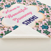 Couverture Sherpa Motif de tortue personnalisé (3/4)