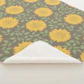 Couverture Sherpa Motif de tournesol de pays mignon (3/4)