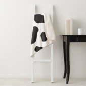 Couverture Sherpa Motif de vache (En situation)