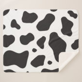 Couverture Sherpa Motif de vache (Devant (Horizontal))