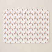 Couverture Sherpa Motif de vol Corgi (Devant (Horizontal))