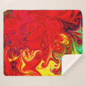 Couverture Sherpa Motif d'éclatement de couleur énergétique (Devant (Horizontal))