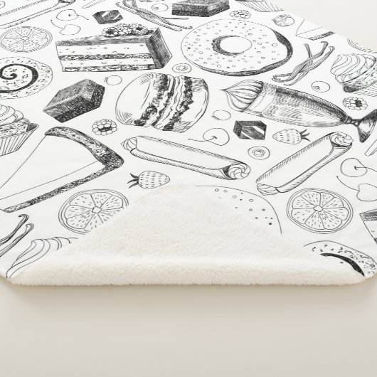 Couverture Sherpa Motif délicieux (3/4)