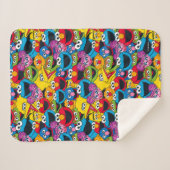 Couverture Sherpa Motif d'équipage de la rue Sesame (Devant (Horizontal))