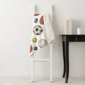 Couverture Sherpa Motif d'équipements sportifs (En situation)