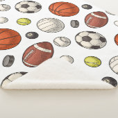 Couverture Sherpa Motif d'équipements sportifs (3/4)