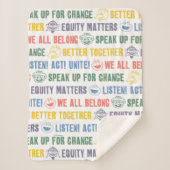 Couverture Sherpa Motif des expressions inspirantes (Devant)