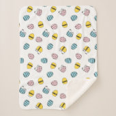 Couverture Sherpa Motif des oeufs de Pâques Snoopy (Devant)