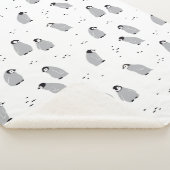 Couverture Sherpa Motif des pousses de l'empereur des bébés (3/4)