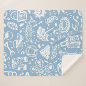 Couverture Sherpa Motif d'été (Devant (Horizontal))