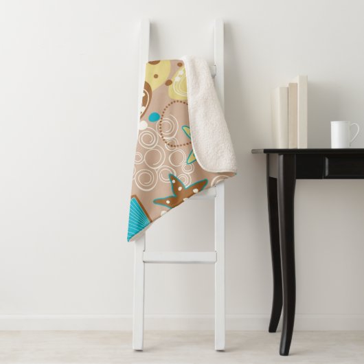 Couverture Sherpa Motif d'été (En situation)