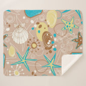 Couverture Sherpa Motif d'été (Devant (Horizontal))