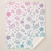 Couverture Sherpa Motif d'été (Devant)