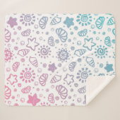 Couverture Sherpa Motif d'été (Devant (Horizontal))