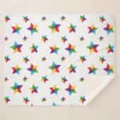 Couverture Sherpa Motif d'étoiles (Devant (Horizontal))