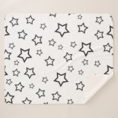 Couverture Sherpa Motif d'étoiles (Devant (Horizontal))