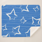 Couverture Sherpa Motif d'étoiles (Devant (Horizontal))