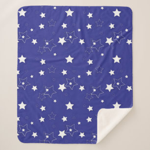Couverture Sherpa Motif d'étoiles