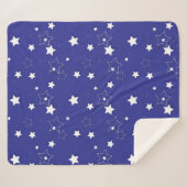 Couverture Sherpa Motif d'étoiles (Devant (Horizontal))
