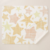 Couverture Sherpa Motif d'étoiles (Devant (Horizontal))