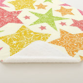Couverture Sherpa Motif d'étoiles (3/4)