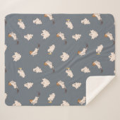 Couverture Sherpa Motif d'Halloween des fantômes (Devant (Horizontal))