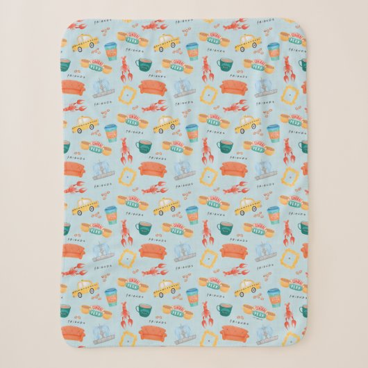 Couverture Sherpa Motif d'icônes Classiques FRIENDS™ (Devant)