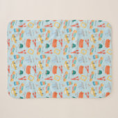 Couverture Sherpa Motif d'icônes Classiques FRIENDS™ (Devant (Horizontal))