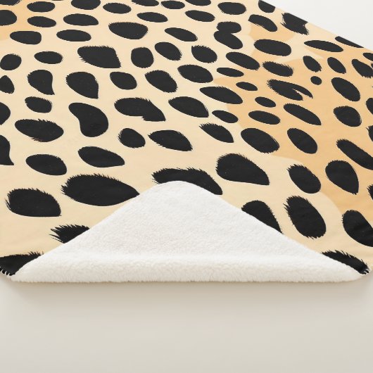 Couverture Sherpa Motif d'impression Cheetah (3/4)