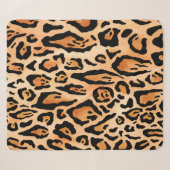 Couverture Sherpa Motif d'impression de cheetah aquarelle (Devant (Horizontal))