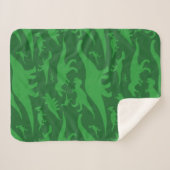 Couverture Sherpa Motif Dinosaur Vert (Devant (Horizontal))