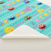 Couverture Sherpa Motif d'oeufs de Pâques de la rue Sesame (3/4)
