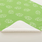 Couverture Sherpa Motif d'oeufs verts modernes (3/4)