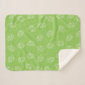 Couverture Sherpa Motif d'oeufs verts modernes (Devant (Horizontal))