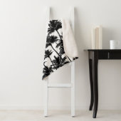 Couverture Sherpa Motif d'ombre Palm Tree (En situation)