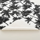 Couverture Sherpa Motif d'ombre Palm Tree (3/4)