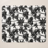 Couverture Sherpa Motif d'ombre Palm Tree (Devant (Horizontal))