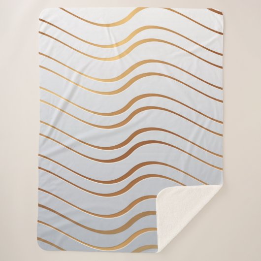 Couverture Sherpa Motif d'or 3 (Devant)