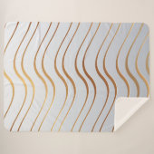 Couverture Sherpa Motif d'or 3 (Devant (Horizontal))