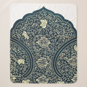 Couverture Sherpa Motif d'ornement chinois Sherpa Blanket