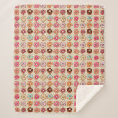 Couverture Sherpa Motif Doughnut mou (Devant)